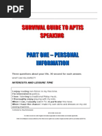 Survival Guide To Aptis Speaking