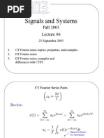 Signal and System Lecture 6