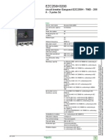 EZC250H3200 250A 3P Easypact Circuit Breaker Data Sheet