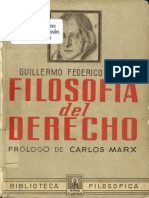 Hegel - Filosofia Del Derecho