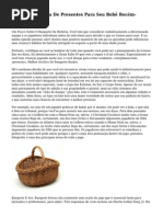 ?nico Beb? Cesta De Presentes Para Seu Beb? Rec?m-Nascido