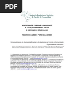 A Medicina de Família, A Atenção Básica e o Esino Médico