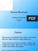 Nuclear Reactions: Nuclear Fission and Fusion