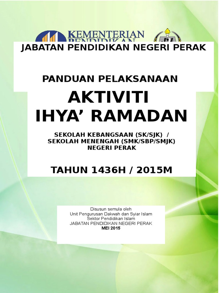 Panduan Ihya Ramadhan Smk Sk 2015 Pdf