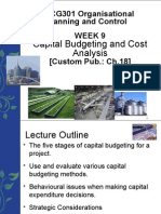 Week 9 Lecture Capital Budgeting and Cost Analysis