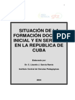 Situacion Formacion Docente Cuba Unesco PDF