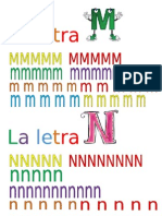 m n las letras