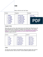 Simple Past Tense