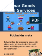 Actividades de Bienes y Servicios Inglés