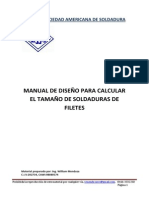 Manual de Diseño Para Calcular El Tamaño de Soldaduras de Filetes-Ing. William Mendoza