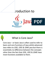 Introduction To Core Java - SpringPeople