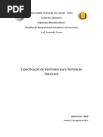 Trabalho de Ventilação Exaustora - Gabriel Funes - 48038