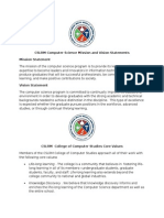 CSLRM Computer Science Mission and Vision Statements