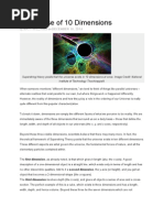 All Dimensions Explained From 0D To 11D | PDF