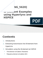 W-Element Examples Using Hyperlynx