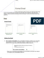 How To Write A Formal Email (With Sample Emails) - WikiHow