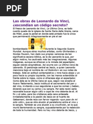 Codigo Secreto En Las Obras De Leonardo Da Vinci - 