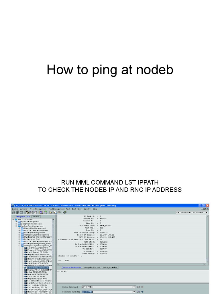 RNC To NodeB Ping | PDF | Computers