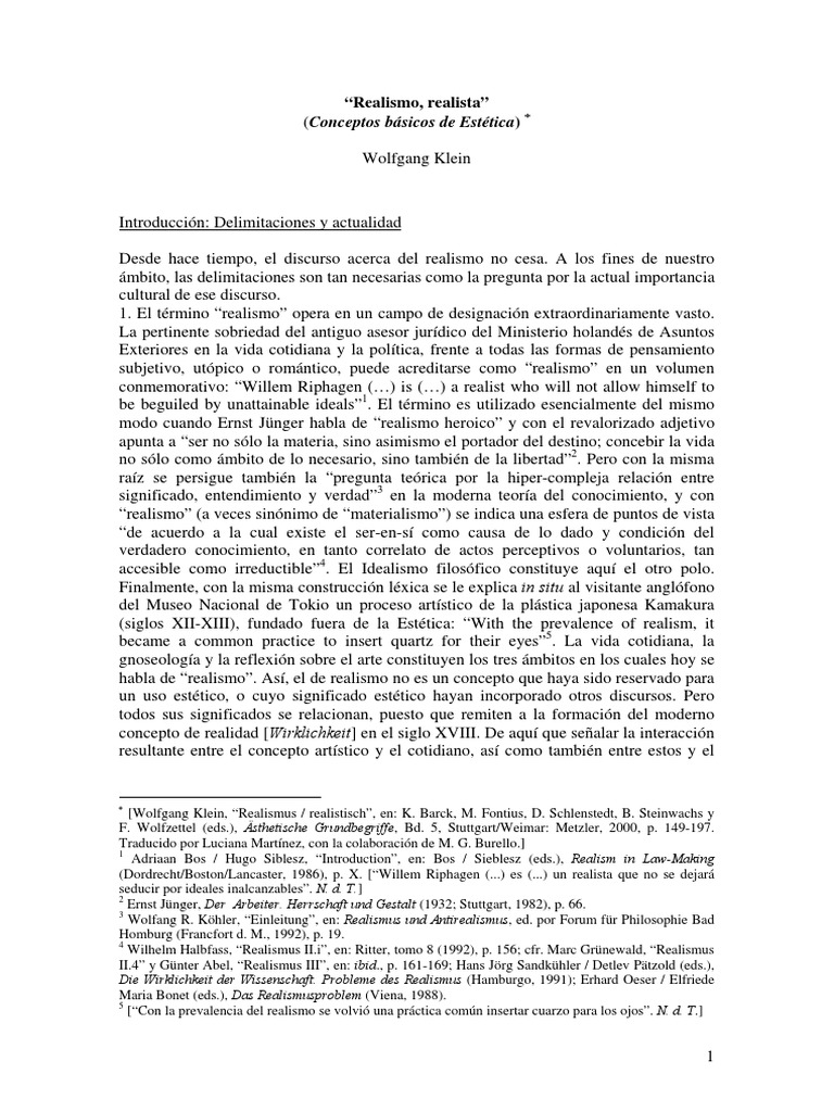 Concepto Basico de Realismo Realismo (Artes) Empirismo