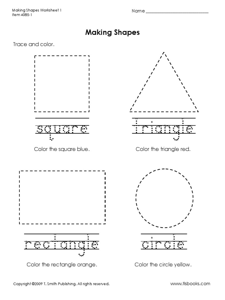 Making Shapes 123 | PDF