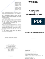 Bion - Atencion e Interpretacion