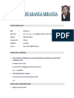 Curriculum Vitae Pamela Huaranga
