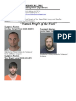 Wanted People of The Week-Maki, Stauffer, Long