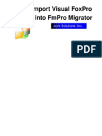 How to Import Visual FoxPro Projects Into FmPro Migrator