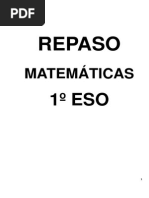 Actividades Repaso Matematicas 1º Eso