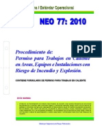 NEO-77 Procedimiento de Permiso para Trabajos en Caliente en Areas, Equipos e Instalaciones Con R