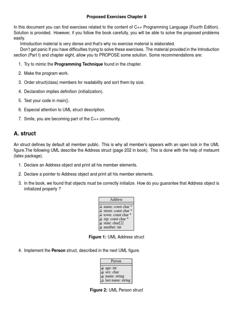 C++ Proposed Exercises (Chapter 8: The C++ Programing Language, Fourth ...