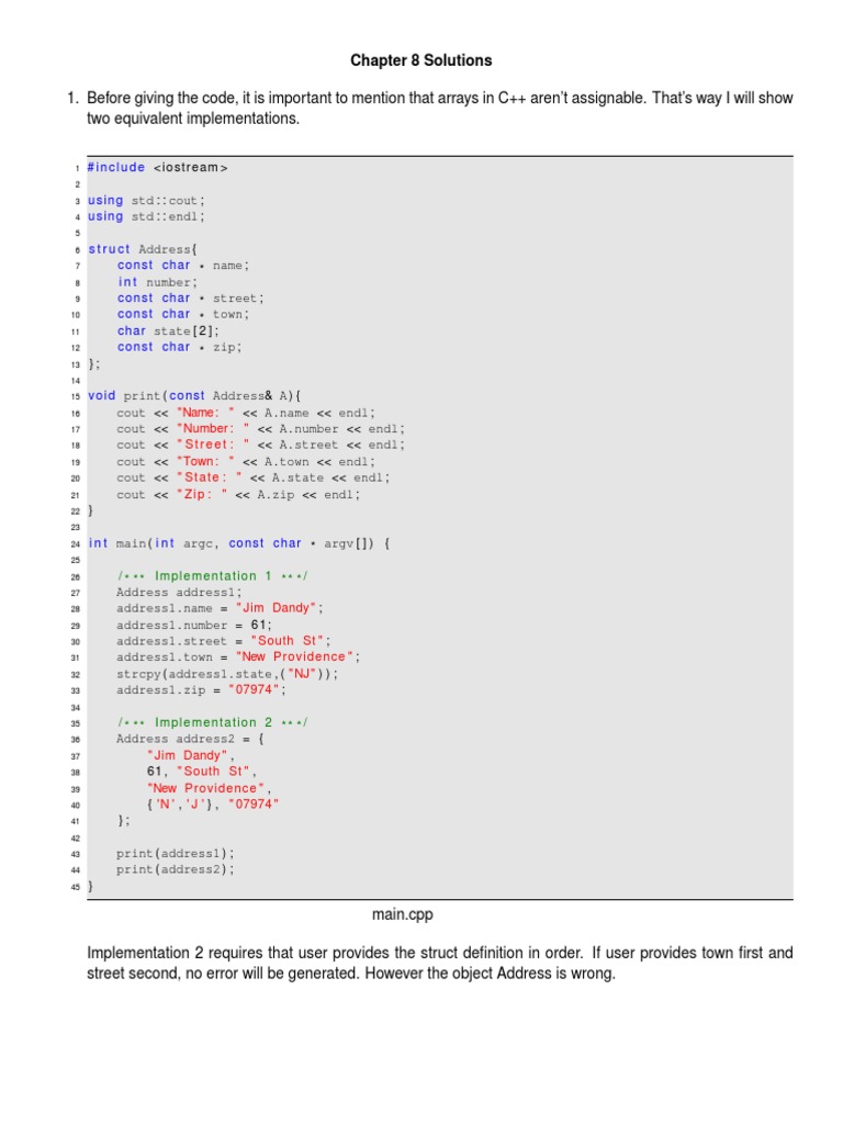 C++ Proposed Exercises (Chapter 8: The C++ Programing Language, Fourth ...