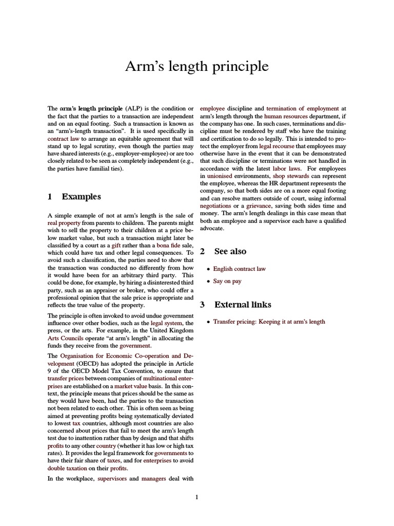 Arm's Length Principle Justice Crime & Justice