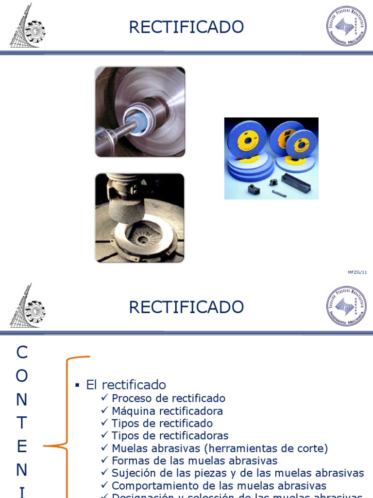 Proceso y Tipos de Rectificado | PDF | Rectificado (corte abrasivo ...
