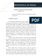 Ubiratan Iorio - Falha de Mercado Versus Falha de Governo