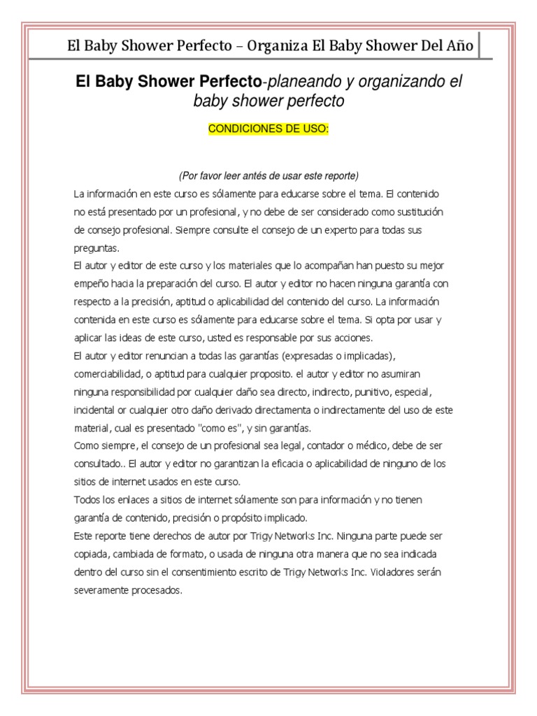 Consejos para que el baby shower salga perfecto