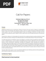 Call for Papers - ICSSCCET 2015