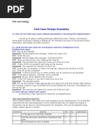 Test Case Writting