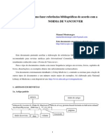 Como Fazer Referências Bibliográficas de Acordo Com a NORMA de VANCOUVER