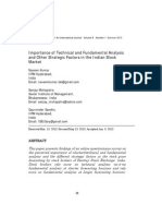 Importance of Technical and Fundamental Analysis and Other Strategic Factors in The Indian Stock Market