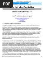 História Do Cristianismo VII - Institucionalização Da Igreja