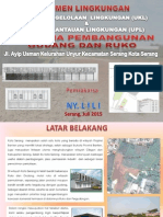 UKL UPL Pembangunan Ruko Dan Gudang Kota Serang 2015