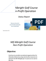 Mif Albright Golf Course Non-Profit Operation