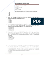 Engineering Economics Quiz