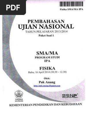 Pembahasan Soal Un Fisika Sma 2014 Qw