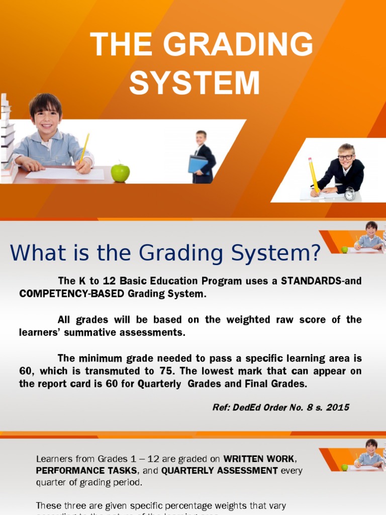 Grading System | PDF | Educational Stages | Educational Assessment