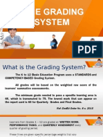 New K12 Grading System