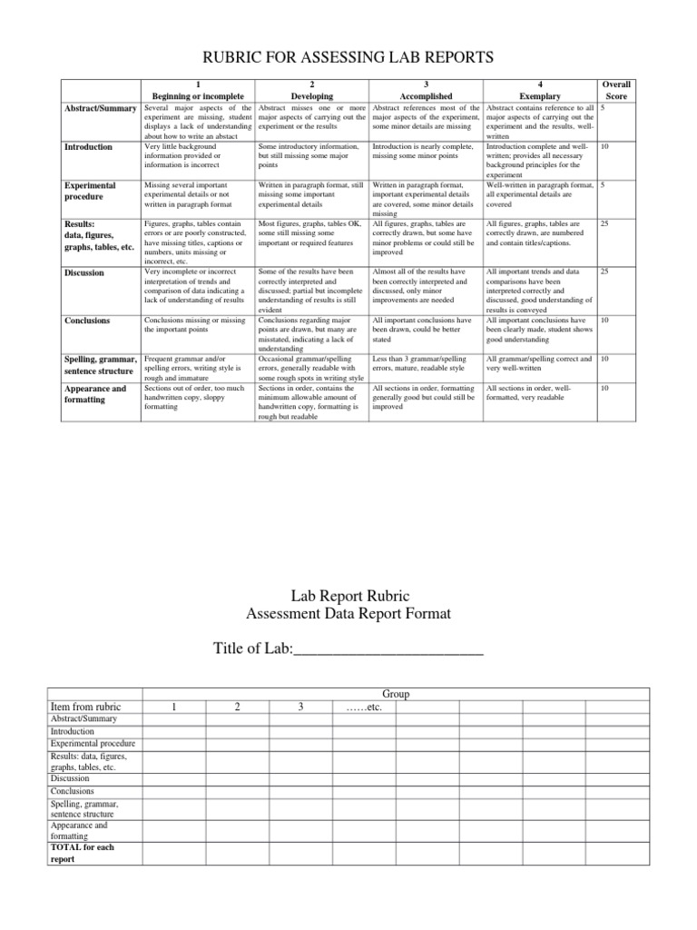 Research abstract rubric image