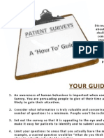 Patient Surveys - A How To Guide