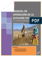 Manual de OperaciManual de Operacion de Estacion Totalon de Estacion Total